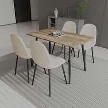 Load image into Gallery viewer, Wood Dining Table Set for 4
