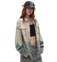 Load image into Gallery viewer, Vintage Patch Plaid Shirts
