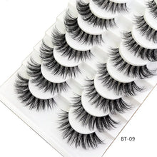 Load image into Gallery viewer, 10 Pair 3D Faux Mink Eyelash Set
