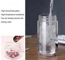 Load image into Gallery viewer, Glass Water Bottle Tea Infuser
