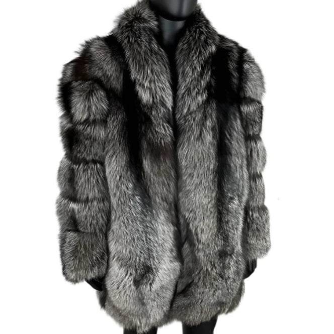 Silver Fur Coat