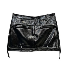 Load image into Gallery viewer, Patch Leather Skirt
