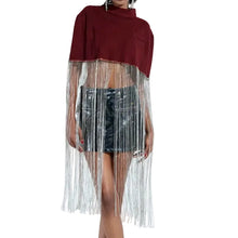 Load image into Gallery viewer, Fringe Crop Shawl
