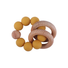 Load image into Gallery viewer, Round Wood Silicone Beaded Toy
