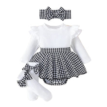 Load image into Gallery viewer, Houndstooth Dress Set
