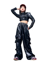 Load image into Gallery viewer, Futuristic Faux Leather Pant Set
