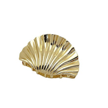 Load image into Gallery viewer, Gold Metal Shell Hair Claws
