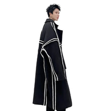 Load image into Gallery viewer, Striped Trench Coat
