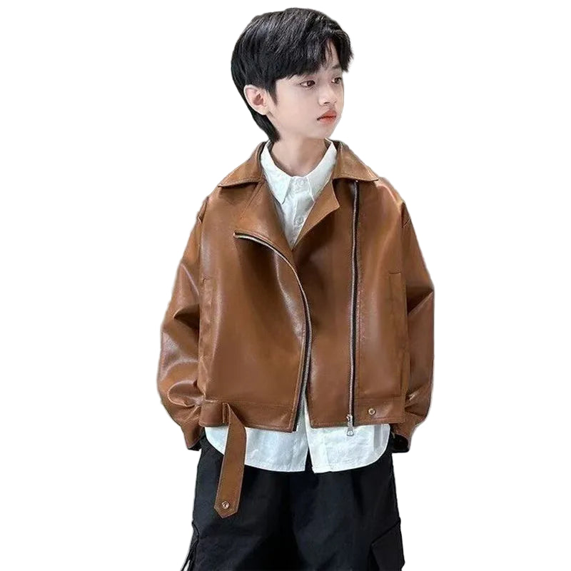 Zipper Leather Jacket