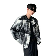 Load image into Gallery viewer, Tie Dye Faux Fur Coat
