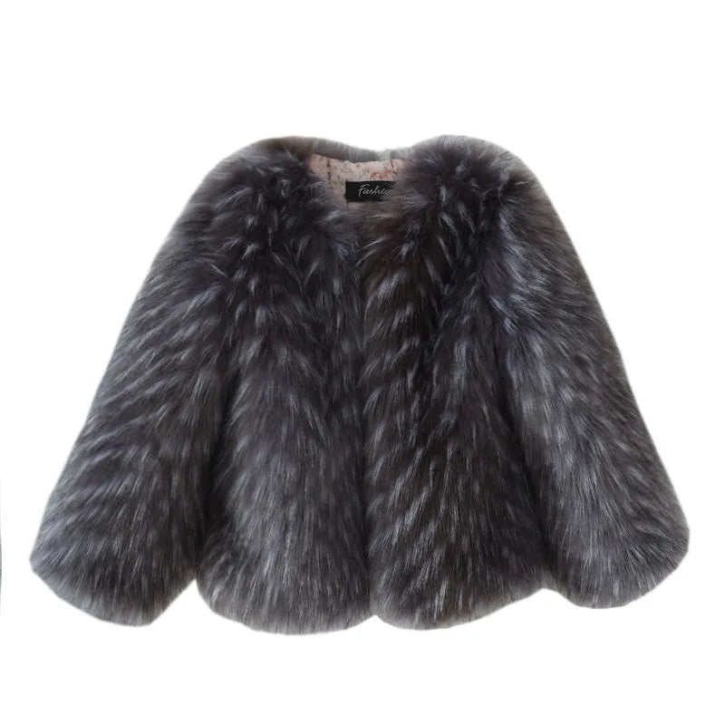 Silver Fox Fur Coat
