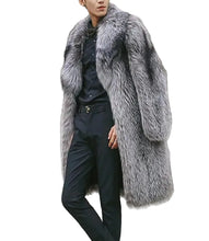 Load image into Gallery viewer, Silver Faux  Fur Coat

