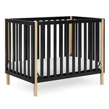 Load image into Gallery viewer, Black Wooden Color Contrast Crib
