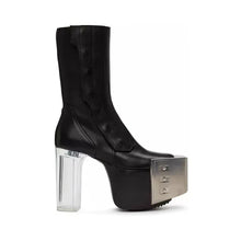 Load image into Gallery viewer, Metal Toe Clear Heel Boots
