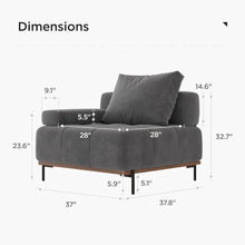 Load image into Gallery viewer, Convertible Modular Sectional Sofa
