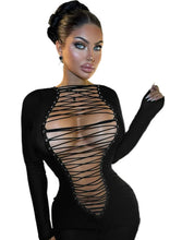 Load image into Gallery viewer, Reversible Lace Up Mini Dress
