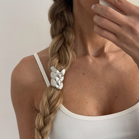 Metal Braid Elastic Hair Band