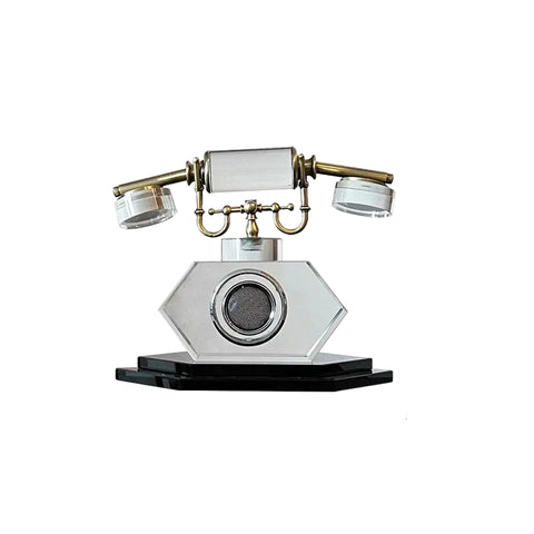 Vintage Crystal Phone Sculpture