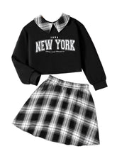 Load image into Gallery viewer, New York Plaid Skirt Set
