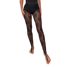 Load image into Gallery viewer, Lace Thong-Toe Leggings

