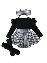Load image into Gallery viewer, Houndstooth Dress Set
