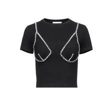 Load image into Gallery viewer, Diamonds Beaded Bralette Top
