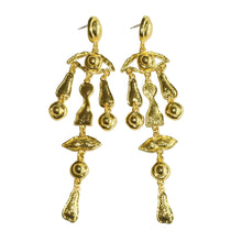 Load image into Gallery viewer, Long Gold-plated Body Parts Earrings
