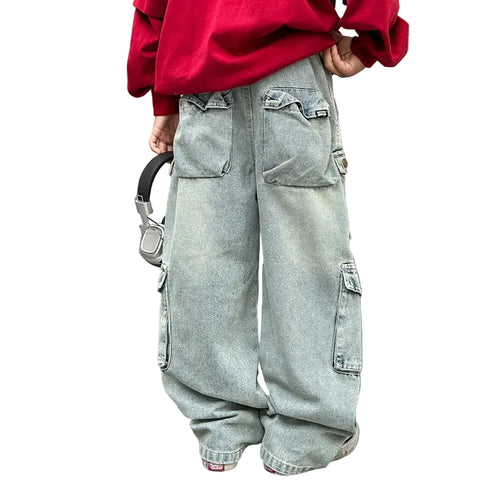 Multi- Pocket Denim Jeans