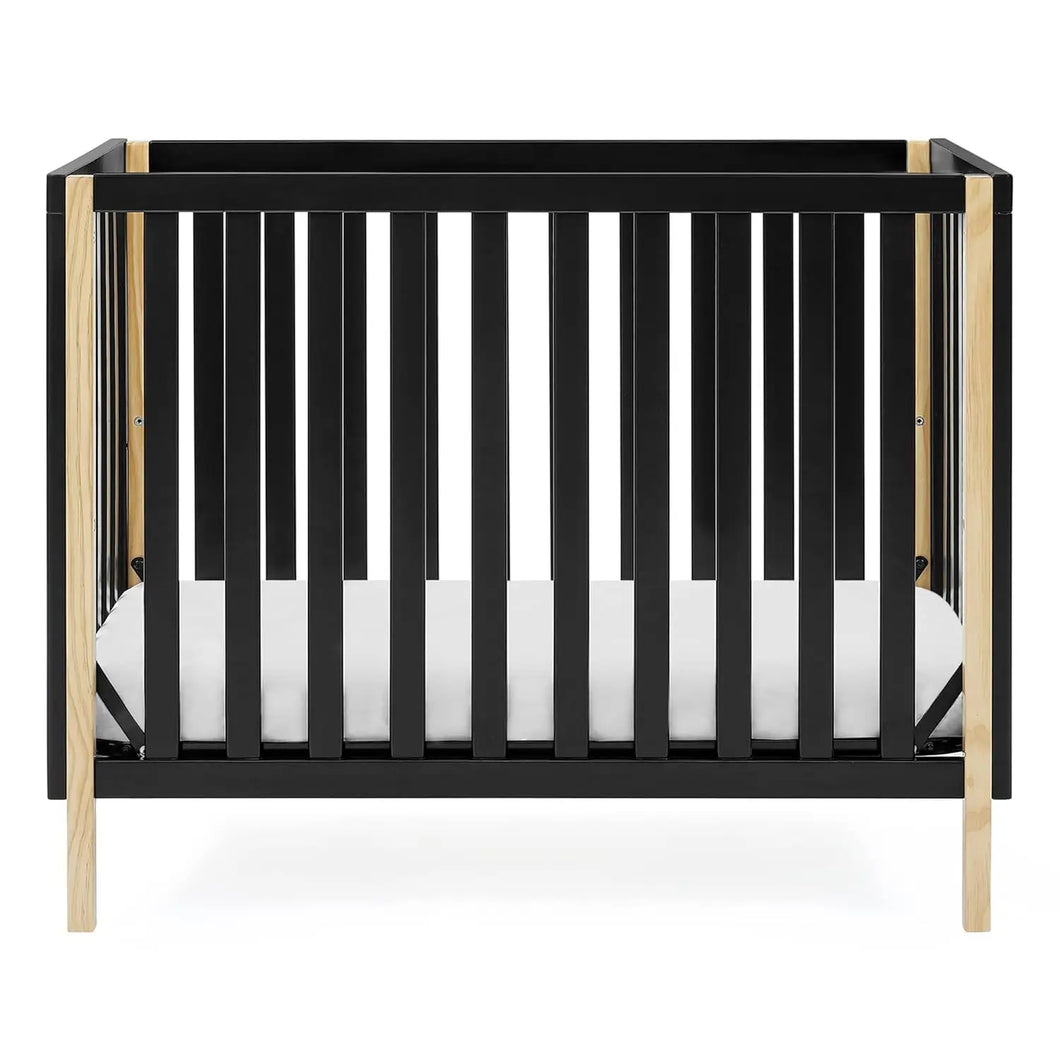 Black Wooden Color Contrast Crib