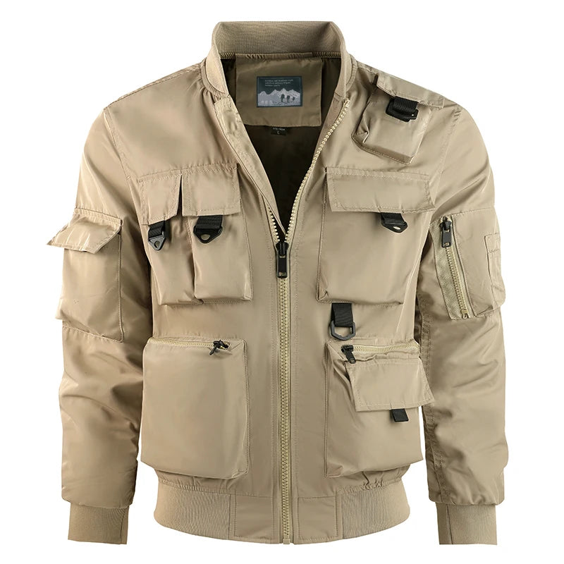 Multi-Pocket Bomber Jacket