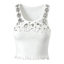 Load image into Gallery viewer, Crystal Strap Tank Top
