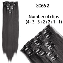 Load image into Gallery viewer, 7 Piece Synthetic Clip-In Hair Extension Set
