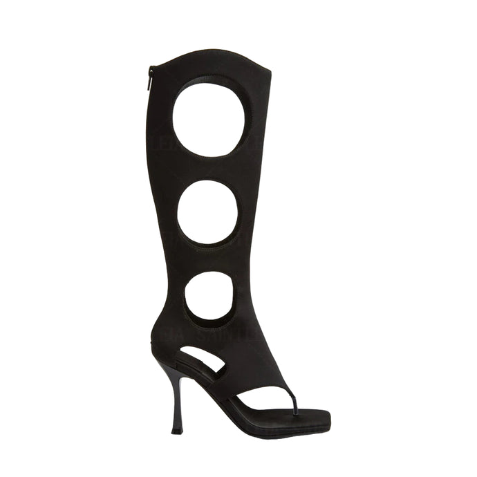 Printed Hollow Out Sandal Boots-Modern Baby Las Vegas