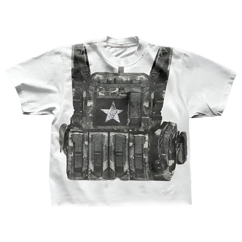 Vintage Bulletproof Vest Graphic T-Shirt-Modern Baby Las Vegas