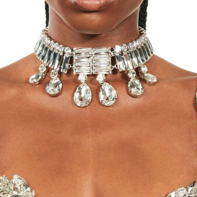 Large Crystal Choker Necklace-Modern Baby Las Vegas