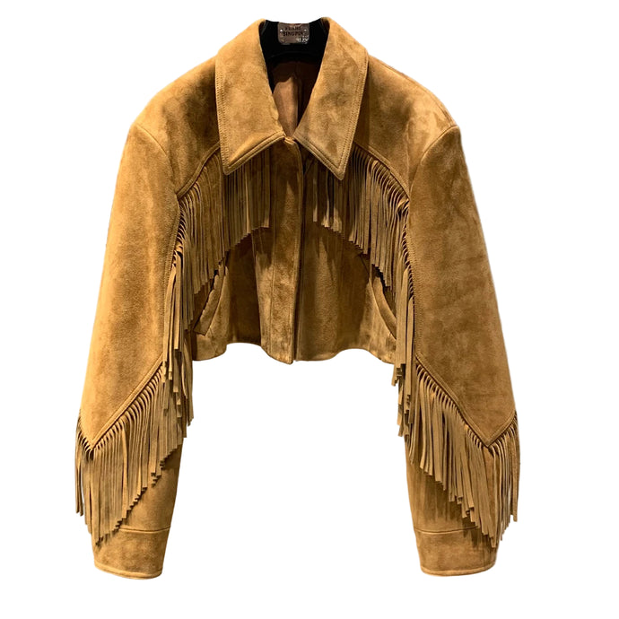Suede Tassel Jacket-Modern Baby Las Vegas