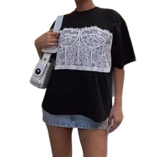 Load image into Gallery viewer, Lace Corset T-Shirt
