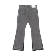 Load image into Gallery viewer, Micro Flared Denim Patch Denim Jeans
