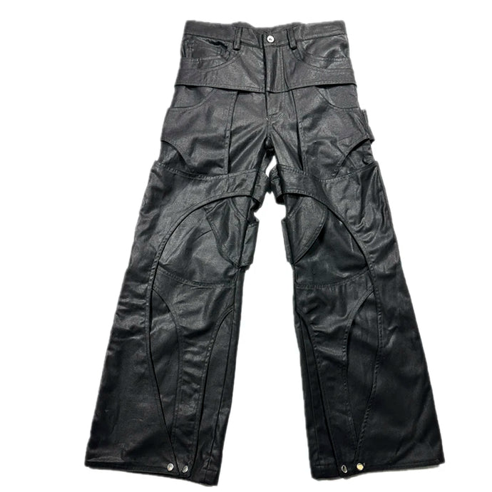 Deconstructed Bell-Bottom Shiny Pants | Modern Baby Las Vegas