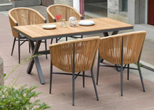 Load image into Gallery viewer, Luxury Outdoor Wood Rattan Table Set
