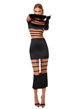 Load image into Gallery viewer, Mesh Patch Cage Dress
