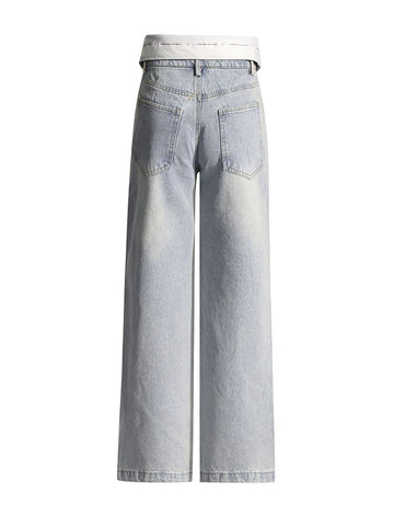 Flap Denim Jeans-Modern Baby Las Vegas