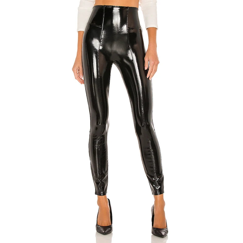 Shiny Patent Leather Pants