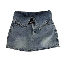 Load image into Gallery viewer, Folded Denim Skirt
