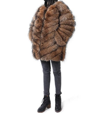 Load image into Gallery viewer, Ribbed Fur Coat
