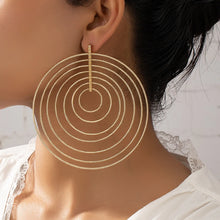 Load image into Gallery viewer, Multi-layer Hoop Earrings
