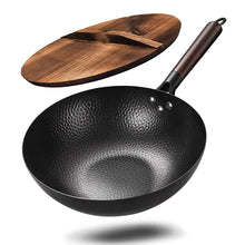 Load image into Gallery viewer, Non-Stick Wok With Wooden Lid- Modern Baby Las Vegas
