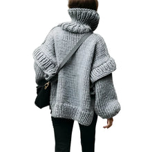 Load image into Gallery viewer, Knitted Turtleneck Sweater
