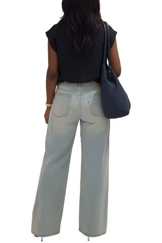 Metal Hole Denim Jeans