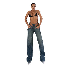 Load image into Gallery viewer, Hollow Out Denim Pants
